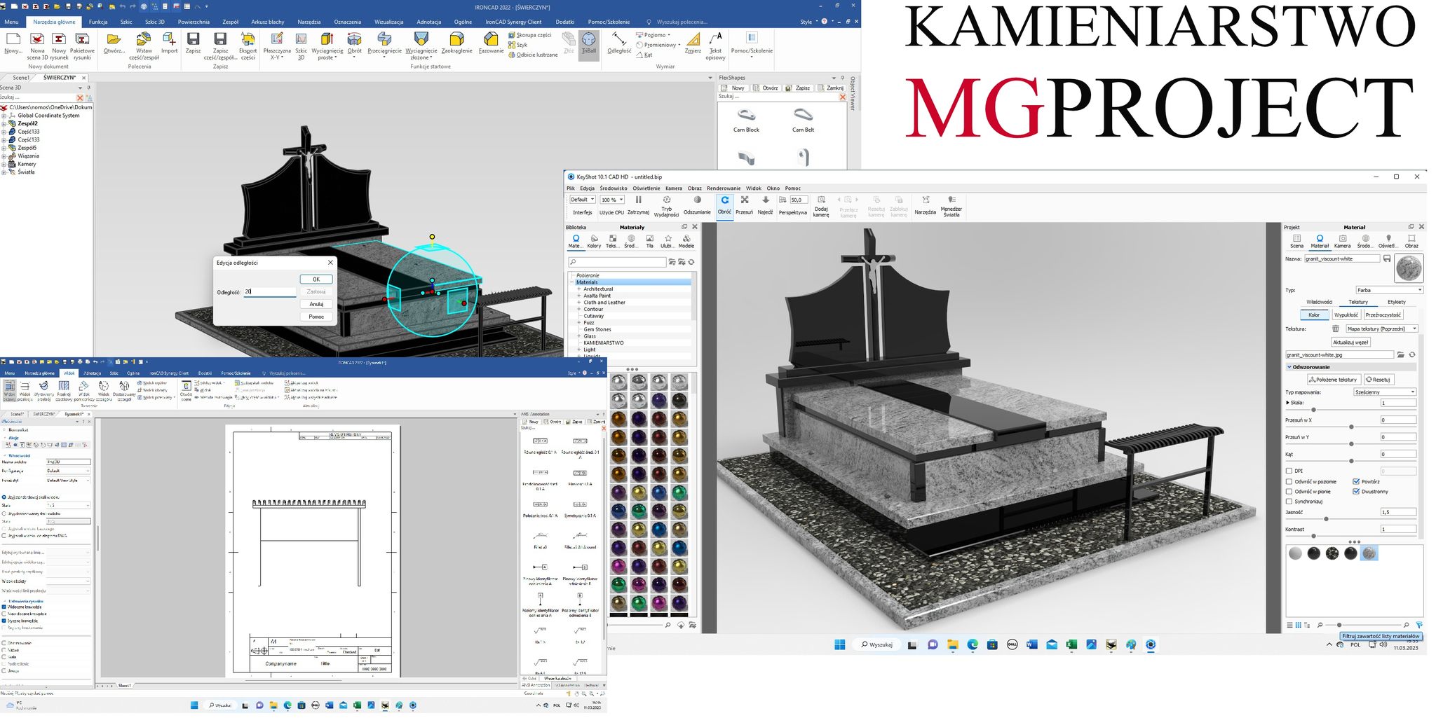widok z programu icad